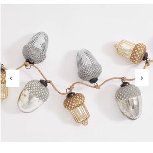 Pottery Barn Mercury Acorn Garland